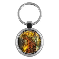 Flat Iron Building Architecture Key Chains (round) 