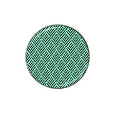 Chevron Pattern Black Mint Green Hat Clip Ball Marker (4 pack)