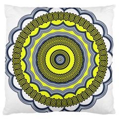 Mandala Pattern Round Ethnic Large Cushion Case (One Side)