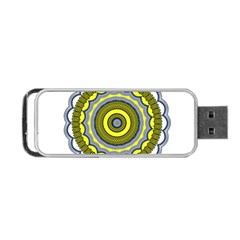 Mandala Pattern Round Ethnic Portable USB Flash (Two Sides)