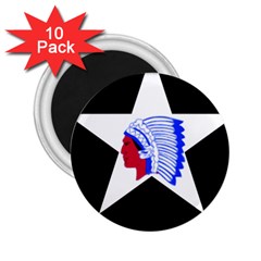 United States Army 2nd Infantry Division Shoulder Sleeve Insignia 2 25  Magnets (10 Pack)  by abbeyz71