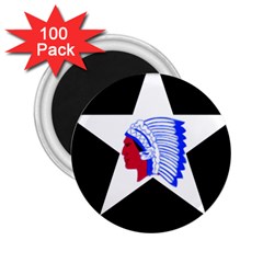 United States Army 2nd Infantry Division Shoulder Sleeve Insignia 2 25  Magnets (100 Pack)  by abbeyz71