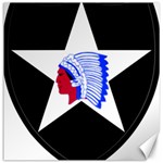 United States Army 2nd Infantry Division Shoulder Sleeve Insignia Canvas 16  x 16  15.2 x15.41  Canvas - 1