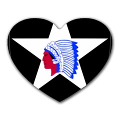 United States Army 2nd Infantry Division Shoulder Sleeve Insignia Heart Mousepads by abbeyz71