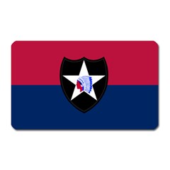 Flag Of United States Army 2nd Infantry Division Magnet (rectangular) by abbeyz71