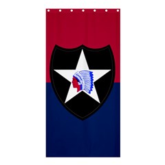 Flag Of United States Army 2nd Infantry Division Shower Curtain 36  X 72  (stall)  by abbeyz71