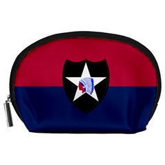 Flag Of United States Army 2nd Infantry Division Accessory Pouch (large) by abbeyz71