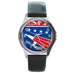 Logo Of United States Forces Korea Round Metal Watch by abbeyz71