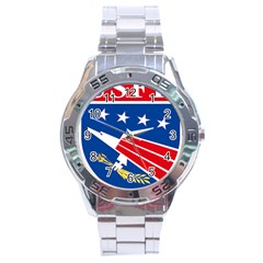 Logo Of United States Forces Korea Stainless Steel Analogue Watch by abbeyz71
