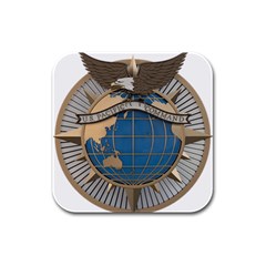 Emblem Of United States Pacific Command Rubber Square Coaster (4 Pack)  by abbeyz71