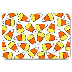 Candy Corn Halloween Candy Candies Large Doormat  by Pakrebo