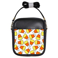 Candy Corn Halloween Candy Candies Girls Sling Bag by Pakrebo