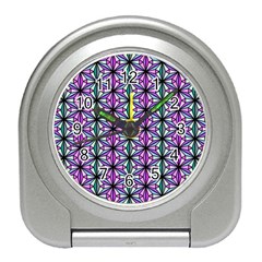 Geometric Patterns Triangle Travel Alarm Clock