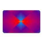 Geometric Blue Violet Red Gradient Magnet (Rectangular) Front