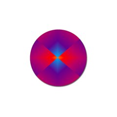 Geometric Blue Violet Red Gradient Golf Ball Marker (4 Pack)