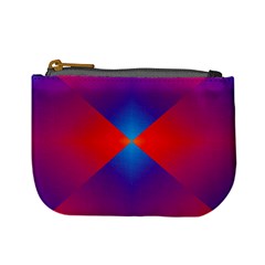 Geometric Blue Violet Red Gradient Mini Coin Purse by Alisyart
