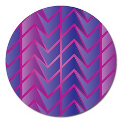 Geometric Background Abstract Magnet 5  (round) by Alisyart