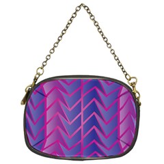 Geometric Background Abstract Chain Purse (two Sides)