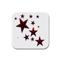 Free Stars Rubber Square Coaster (4 Pack) 