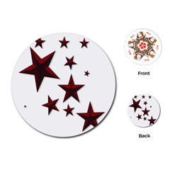 Free Stars Playing Cards (round)