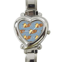 Farm Agriculture Pet Furry Bird Heart Italian Charm Watch by Alisyart