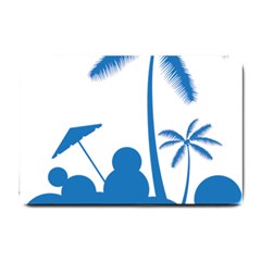 Fresh Blue Coconut Tree Small Doormat 