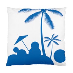 Fresh Blue Coconut Tree Standard Cushion Case (two Sides)