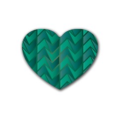 Geometric Background Heart Coaster (4 Pack)  by Alisyart