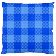 Fabric Grid Textile Deco Large Cushion Case (two Sides)