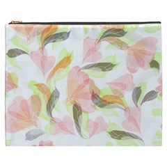 Flower Floral Cosmetic Bag (xxxl) by Alisyart