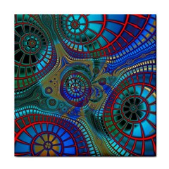 Fractal Abstract Line Wave Unique Face Towel