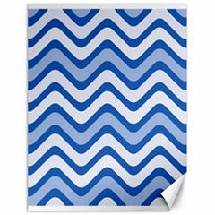 Waves Wavy Lines Pattern Canvas 18  X 24 