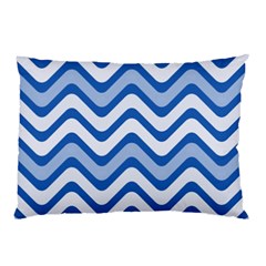 Waves Wavy Lines Pattern Pillow Case by Alisyart