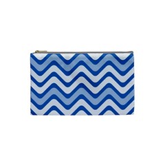 Waves Wavy Lines Pattern Cosmetic Bag (small) by Alisyart