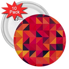 Halftone Geometric 3  Buttons (10 Pack)  by Alisyart