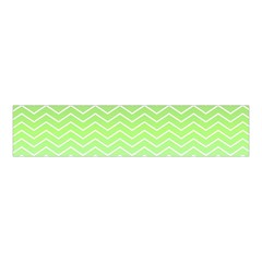 Green Line Zigzag Pattern Chevron Velvet Scrunchie