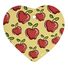 Healthy Apple Fruit Ornament (heart)