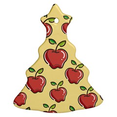 Healthy Apple Fruit Christmas Tree Ornament (two Sides) by Alisyart