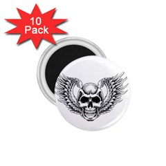 Human Skull Symbolism 1 75  Magnets (10 Pack) 