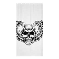 Human Skull Symbolism Shower Curtain 36  X 72  (stall)  by Alisyart