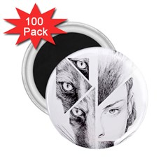 Wolf Girl 2 25  Magnets (100 Pack)  by Alisyart