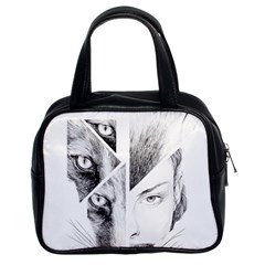 Wolf Girl Classic Handbag (two Sides)