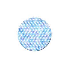 Hemp Pattern Blue Golf Ball Marker (10 Pack)