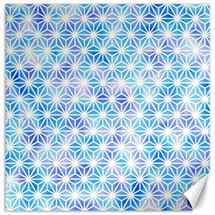 Hemp Pattern Blue Canvas 12  X 12  by Alisyart