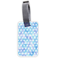 Hemp Pattern Blue Luggage Tags (one Side) 