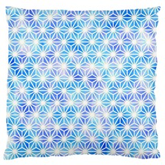 Hemp Pattern Blue Standard Flano Cushion Case (two Sides)