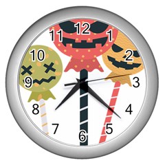 Lollipop Candy Wall Clock (Silver)