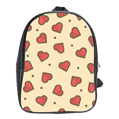 Love Heart Seamless Valentine School Bag (large)