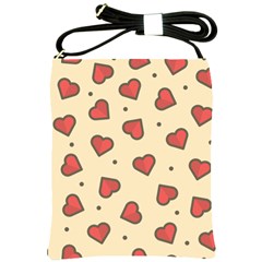 Love Heart Seamless Valentine Shoulder Sling Bag