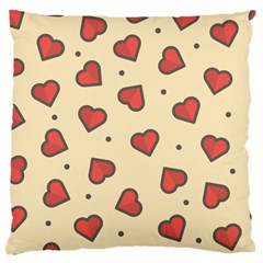 Love Heart Seamless Valentine Standard Flano Cushion Case (one Side)